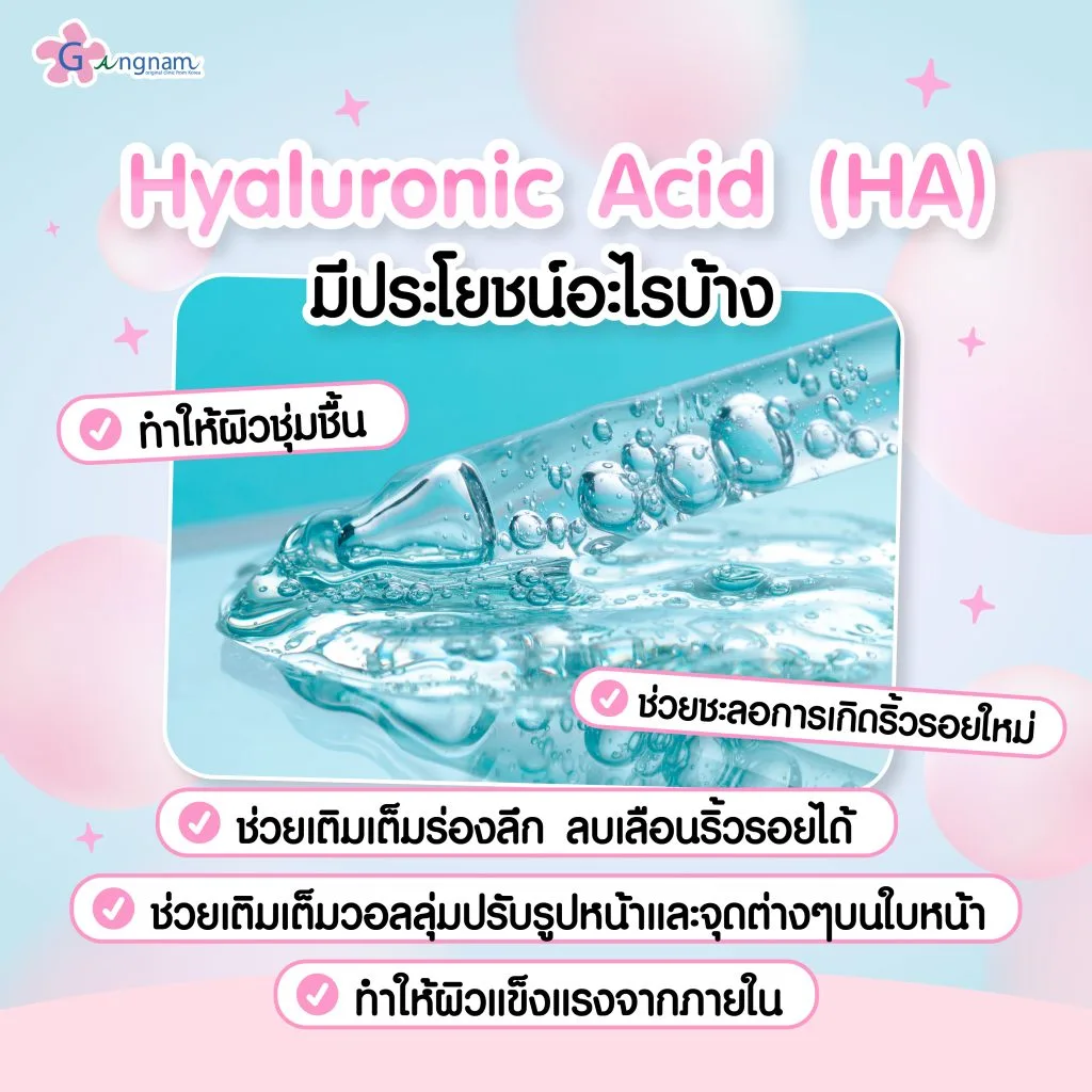 คุณสมบัติของ Hyaluronic Acid (HA)