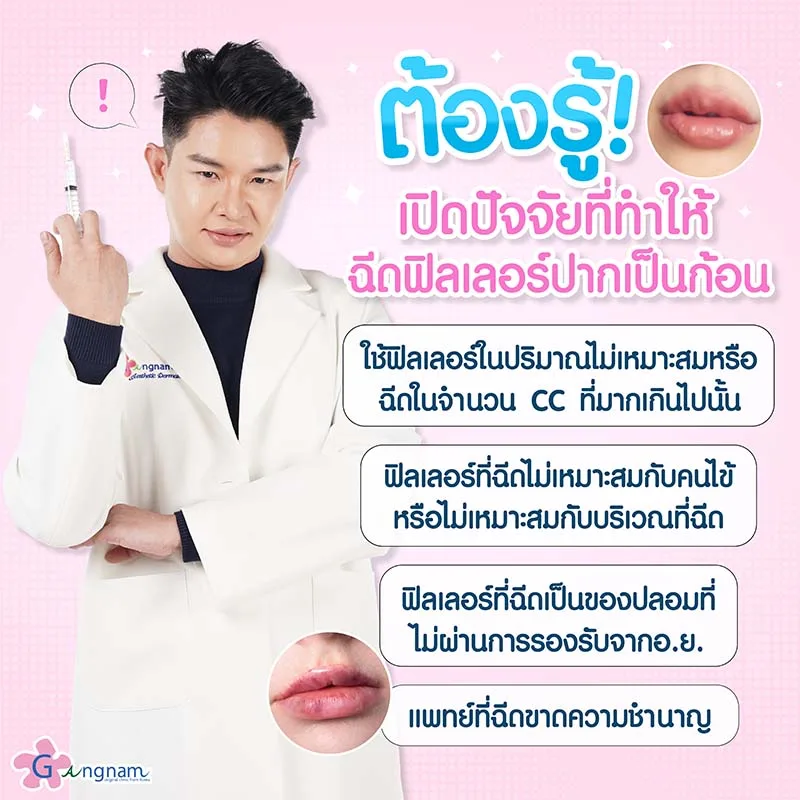ฟิลเลอร์ปากเป็นก้อน
