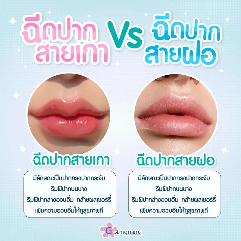 ฉีดปากสายเกา Vs ฉีดปากสายฝอ