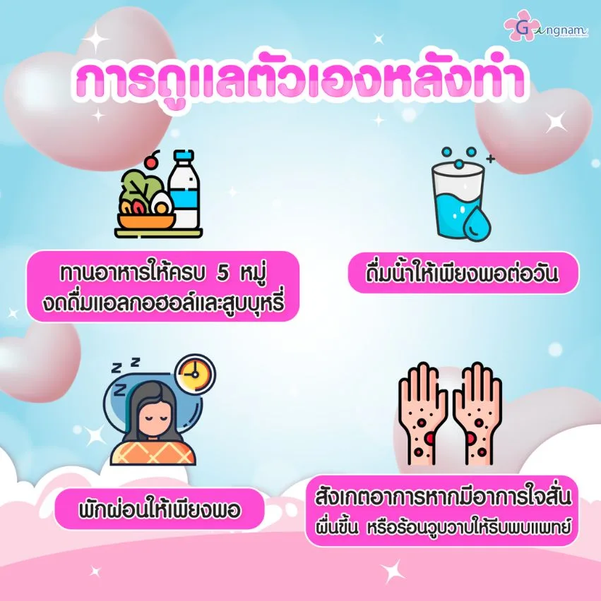 การดูแลตัวเองหลังทำ iv drip