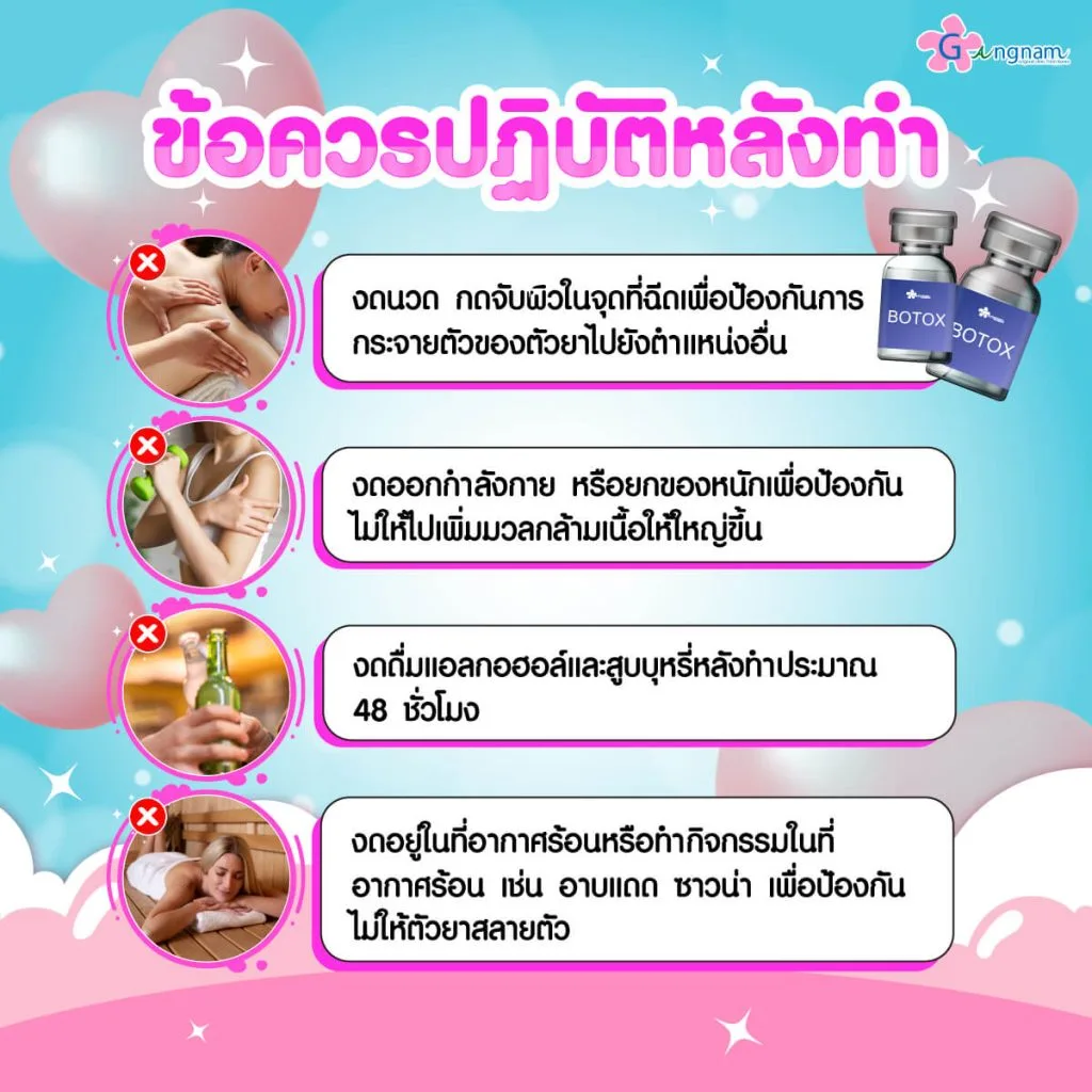 ข้อปฏิบัติหลังทำ