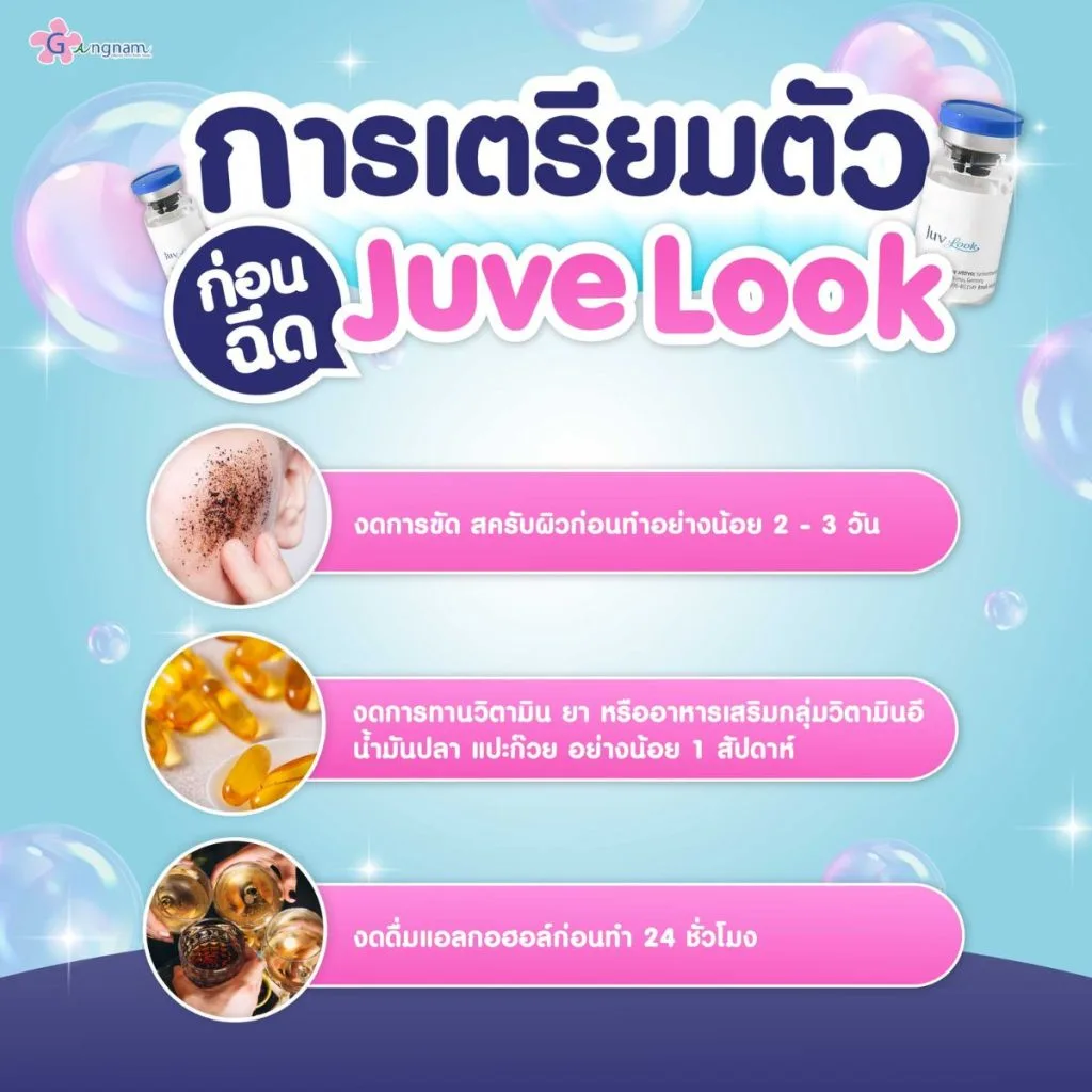 การเตรียมตัวก่อนฉีด juvelook