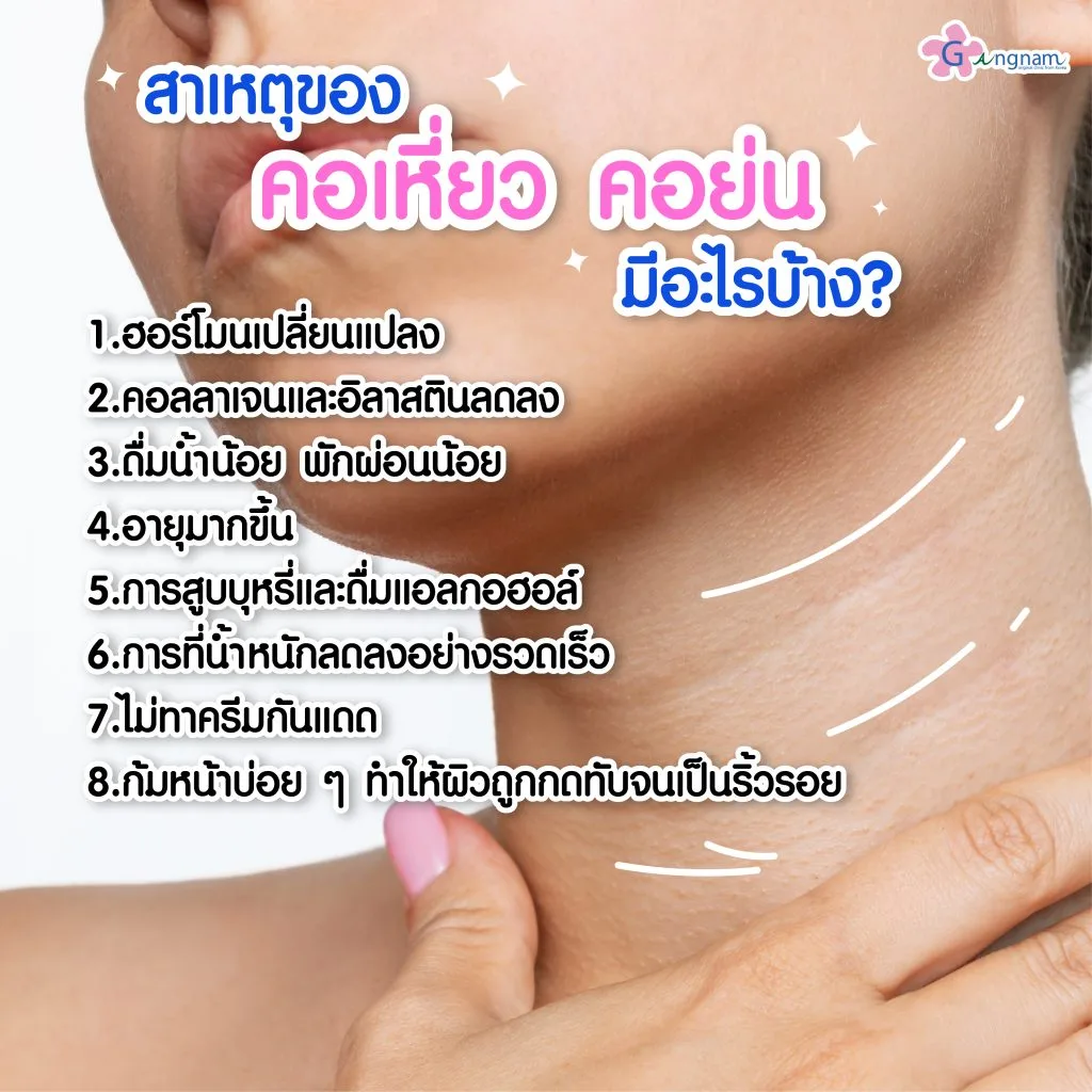 สาเหตุของคอเหี่ยว