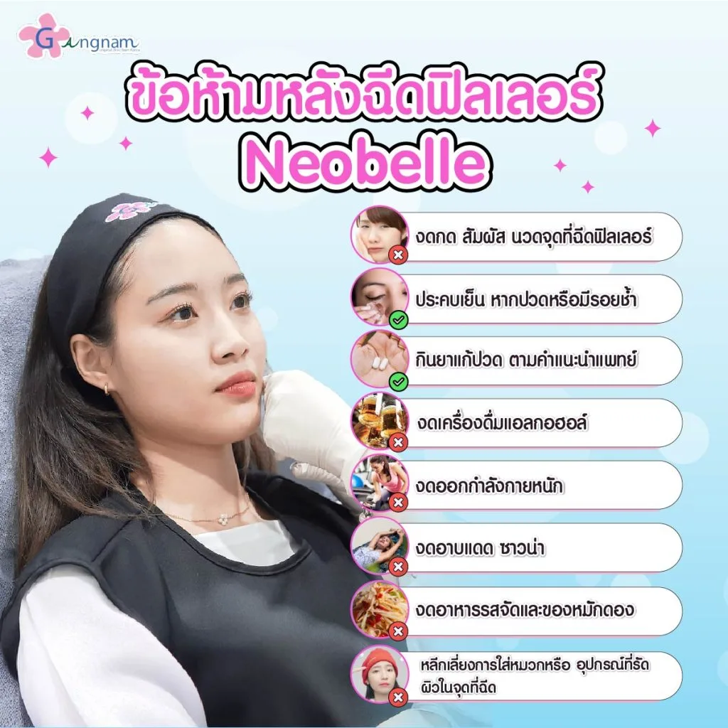 ข้อห้ามหลังฉีดฟิลเลอร์ Neobelle