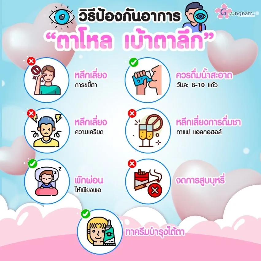 วิธีป้องกันอาการตาโหล เบ้าตาลึก