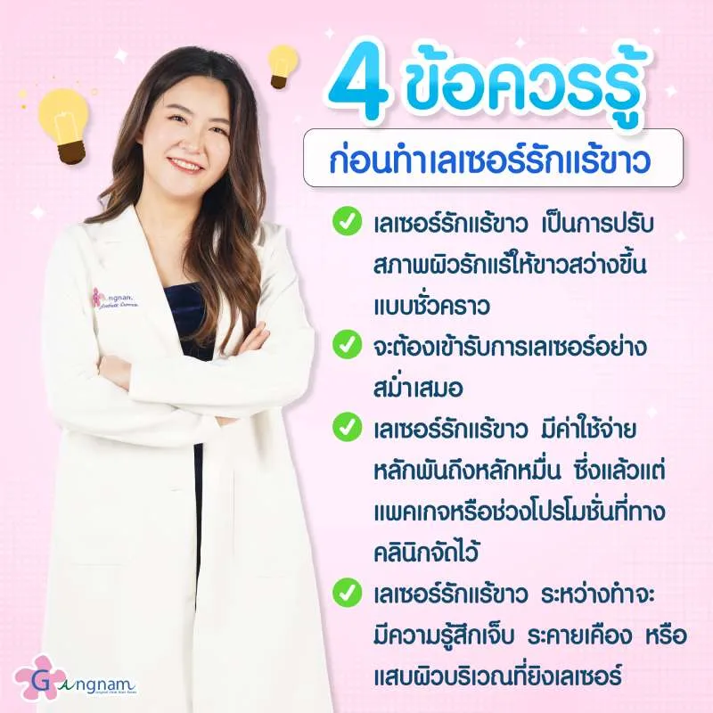 ข้อควรรู้ก่อนเลเซอร์รักแร้