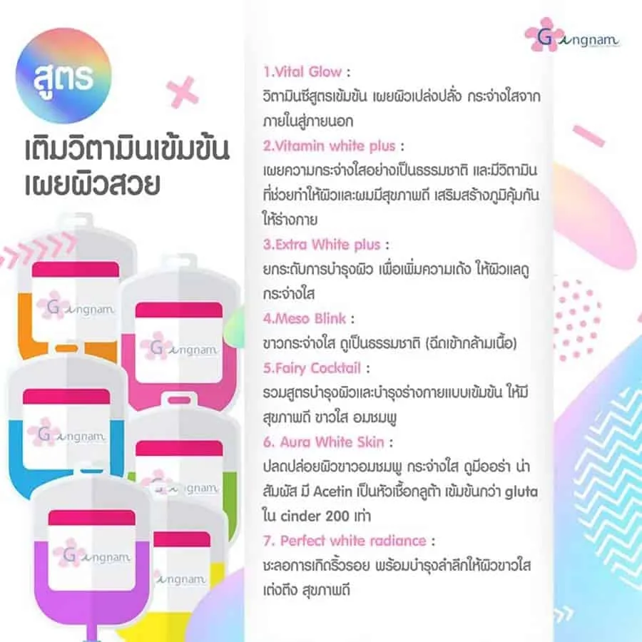 สูตรฉีดวิตามินซีผิว ต่างกันอย่างไร