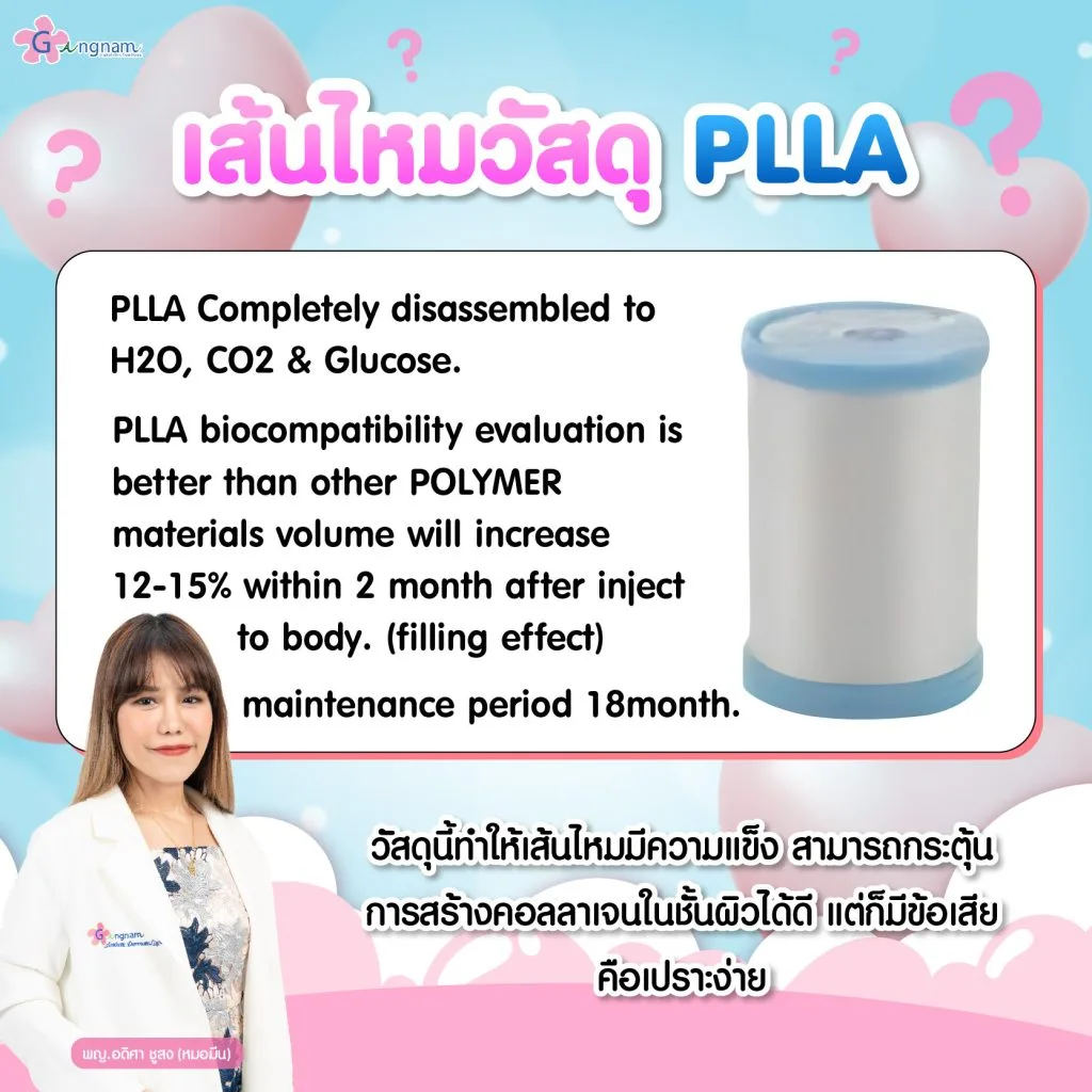 เส้นไหมวัสดุ PLLA