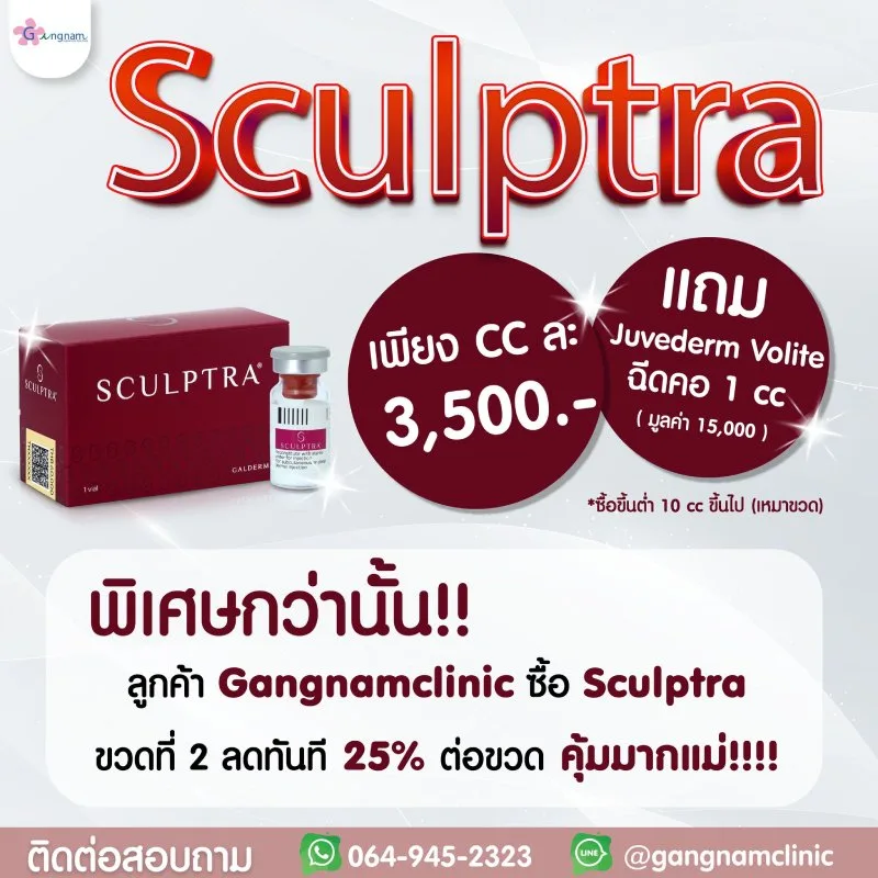ราคาค่าฉีด Sculptra