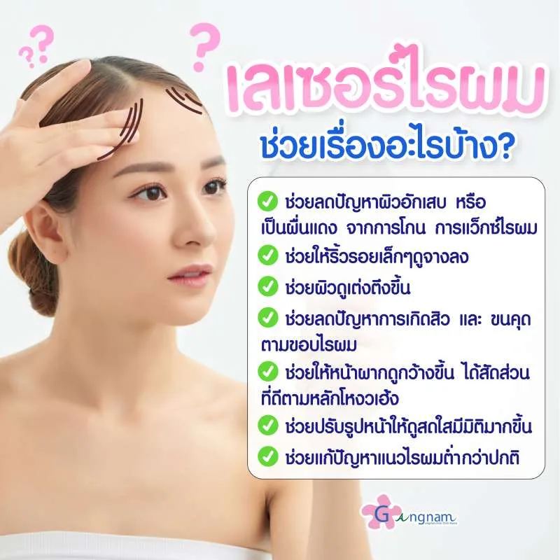 เลเซอร์ไรผม ช่วยเรื่องอะไร